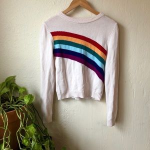 Forever 21 Rainbow Graphic Sweater